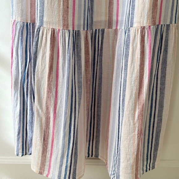 Spendid Arco Iris Striped Linen Blend Maxi Dress - Picture 5 of 16